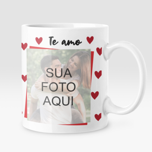 caneca personalizada com foto namorados