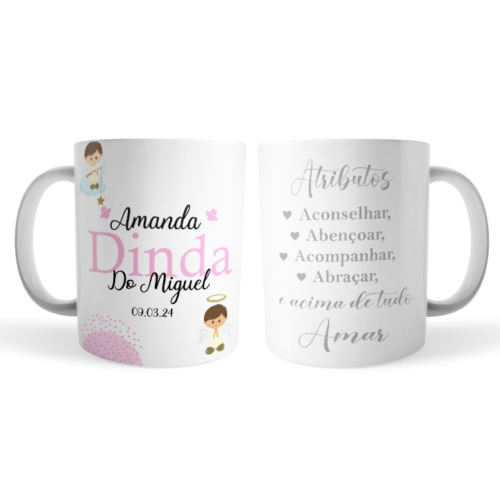 Caneca Dinda e Dindo Atributos