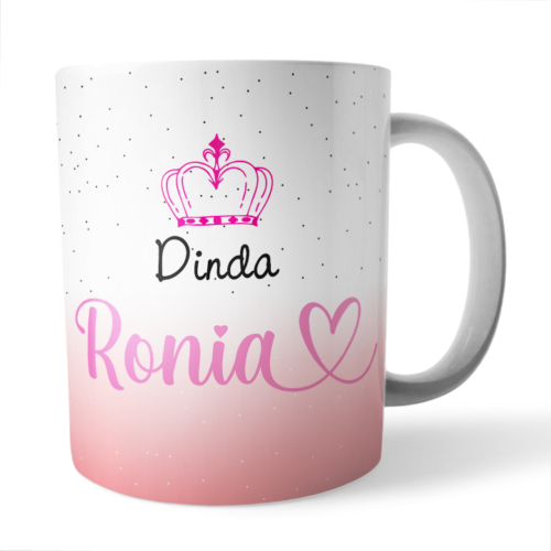 Caneca Dinda Madrinha com inicial