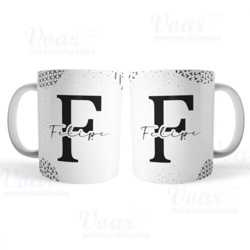 Caneca masculina com nome e inicial - Image 2